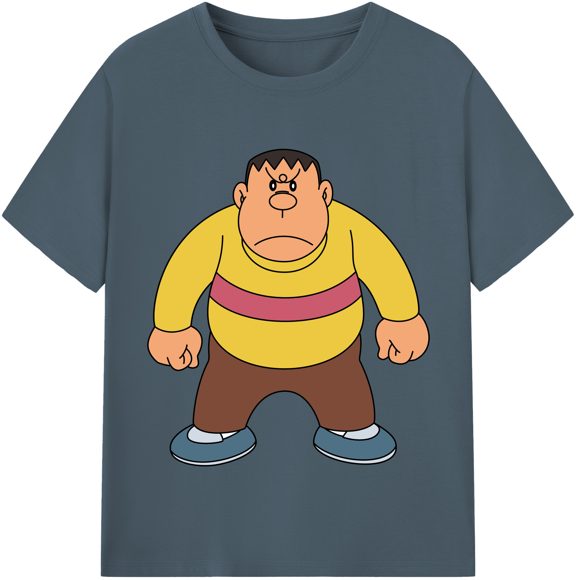 （画像用） ドラえもん 剛田武 Doraemon Gouta Takeshi 綿100％半袖Tシャツ（フロントプリント）